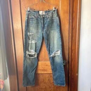 BDG Blue Relaxed Distressed Jeans